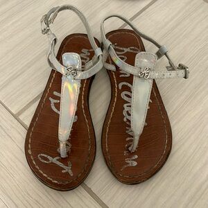 Sam Edelman Silver Girls Sandals Size 12
